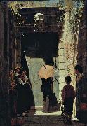 Ingresso di una casa patrizia a Venezia, oil painting by Giacomo Favretto unknow artist